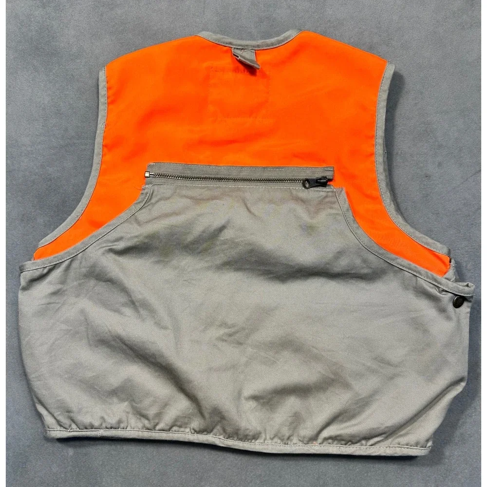 Master Sportsman Quilted Orange Hunting Fishing‎ Vest Kids L Rugged Outdoor Gear